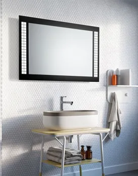 Badspiegel CUBI LED 100x63cm