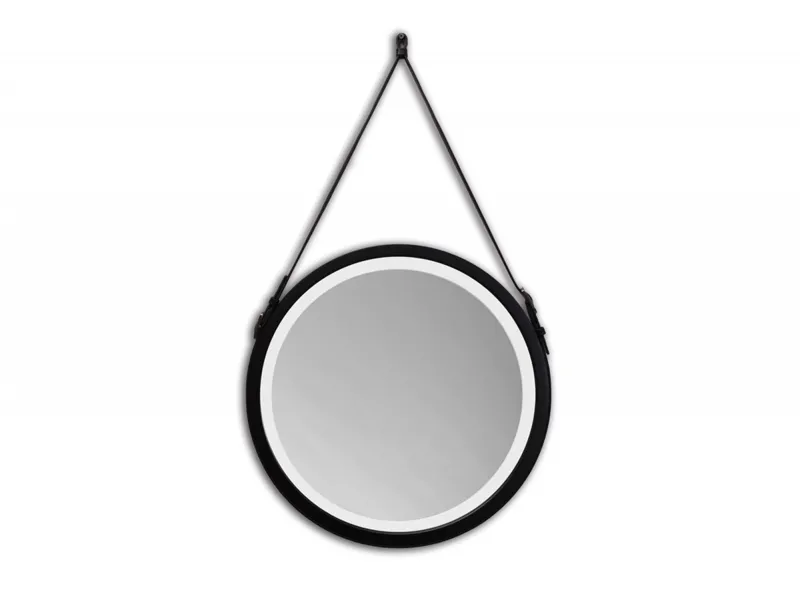  Spiegel LED BELT Schwarz 75x75 cm