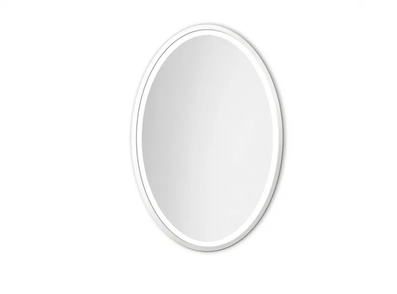Spiegel LED OVAL Weiß 50x100 cm