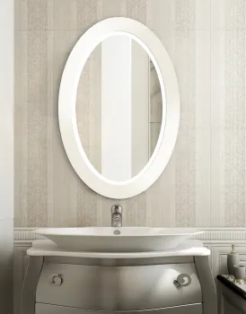 Spiegel LED OVAL BOLD Weiß 